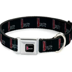 1972 CAMARO Script Emblem Full Color Black Silver Reds Seatbelt Buckle Collar - 1972 CAMARO Script Emblem Black/Silver/Reds