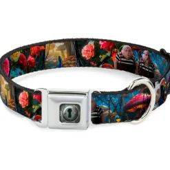 Alice Keyhole Full Color Grays Seatbelt Buckle Collar - Alice in Wonderland Movie Encounters