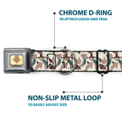 Avatar the Last Airbender Appa Face CLOSE-UP Full Color Seatbelt Buckle Collar - Avatar the Last Airbender Appa Pose Stacked