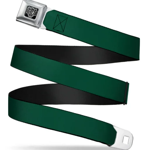 BD Wings Logo CLOSE-UP Full Color Black Silver Seatbelt Belt - Hunter Webbing