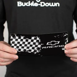 Bi-Fold Wallet - Chevrolet RACING Bowtie Checker Black/White