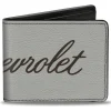 Bi-Fold Wallet - CHEVROLET Script White/Brown