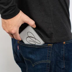 Bi-Fold Wallet - CHEVROLET Script White/Brown