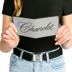 Bi-Fold Wallet - CHEVROLET Script White/Brown