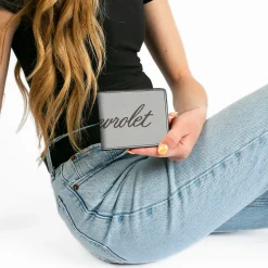 Bi-Fold Wallet - CHEVROLET Script White/Brown