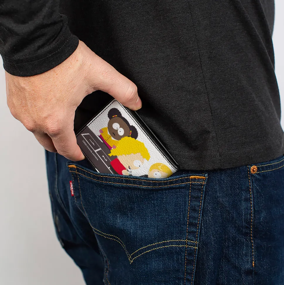 Bi-Fold Wallet - South Park Bebe and Wendy Deep Learning Hopscotch Group Scene