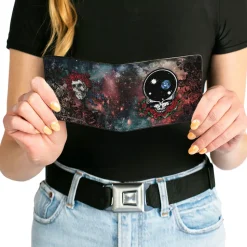 Bi-Fold Wallet - Space Your Face + Skull & Roses Galaxy