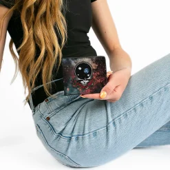 Bi-Fold Wallet - Space Your Face + Skull & Roses Galaxy