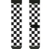 Black and White Checkered Sock Crew Pair