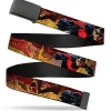 Black Buckle Web Belt - NIGHTWING Poses/Bats Welcome to Gotham Comic Book Cover Webbing
