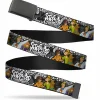 Black Buckle Web Belt - SCOOBY DOO Group Pose/Bones Webbing