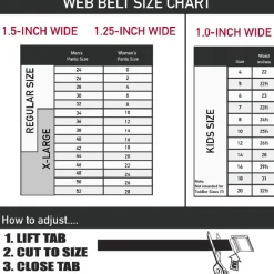 Black Buckle Web Belt - SEND IT Black/White Webbing