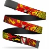 Black Buckle Web Belt - The Flash BOOM-KABOOM! Webbing