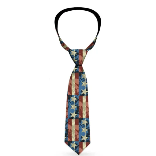 Buckle-Down Necktie - Americana Vintage Stars & Stripes