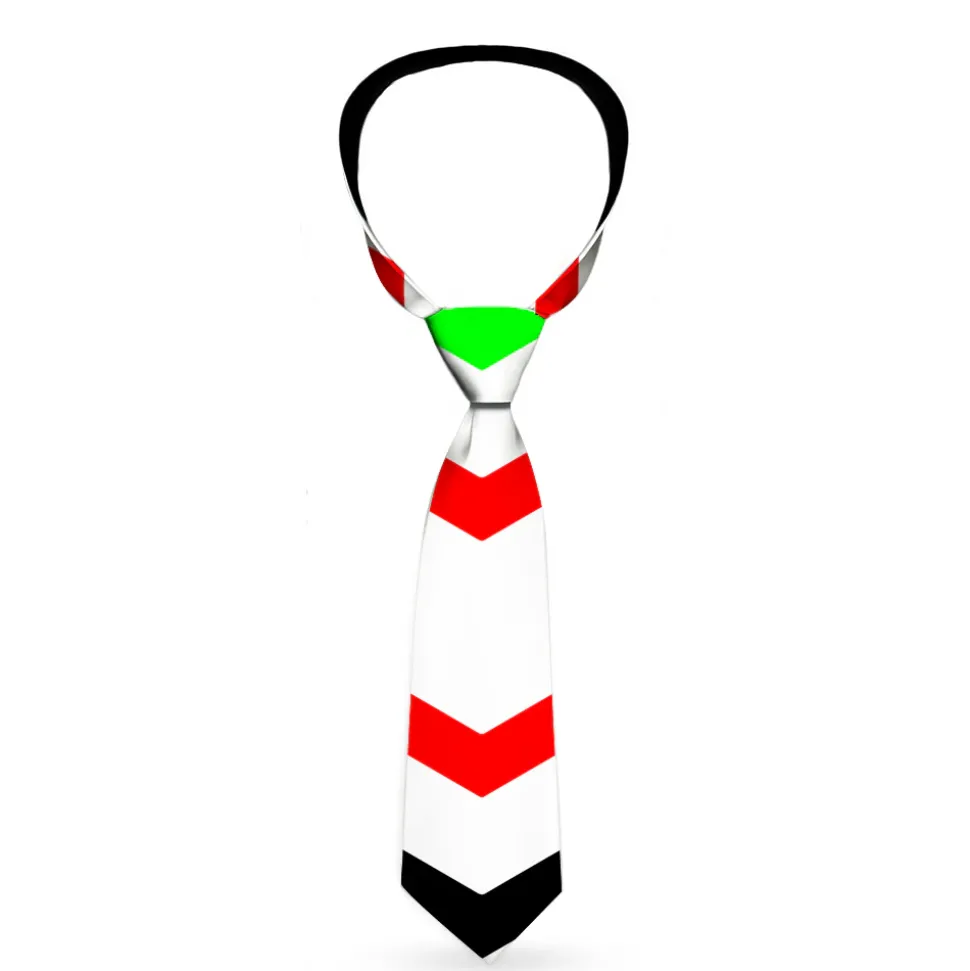 Buckle-Down Necktie - Arrows White/Multi Color