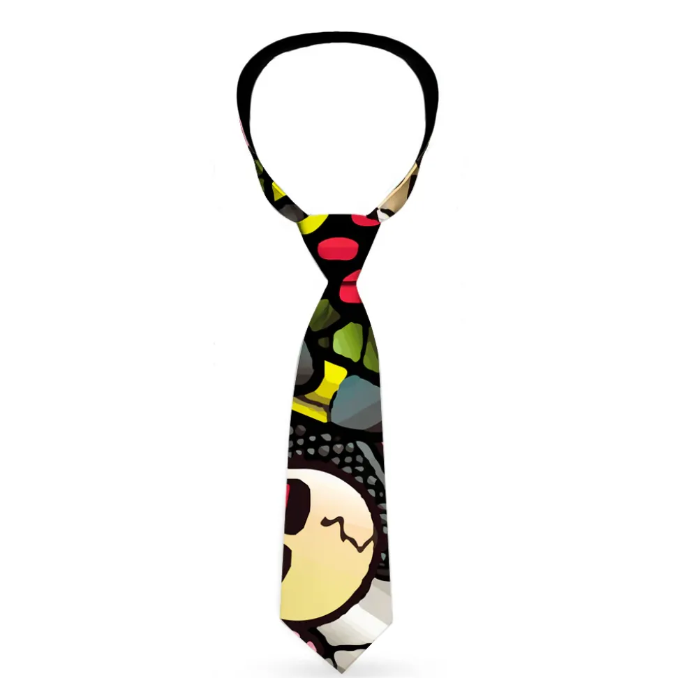 Buckle-Down Necktie - Born to Raise Hell Pink