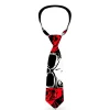 Buckle-Down Necktie - Brass Knuckles/Skulls/Roses Black/Red/White
