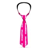 Buckle-Down Necktie - BUCKLE-DOWN Shapes Hot Pink/White