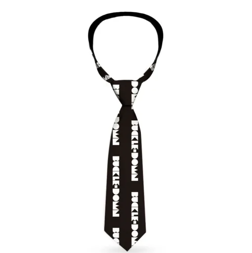 Buckle-Down Necktie - BUCKLE-DOWN Shapes Black/White