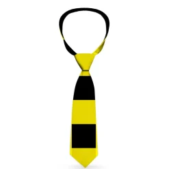Buckle-Down Necktie - Buffalo Plaid Black/Neon Yellow