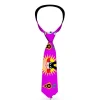 Buckle-Down Necktie - Bunny Superhero Purple