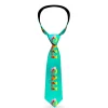 Buckle-Down Necktie - CALI Tropical Aqua/Multi Color