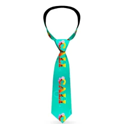 Buckle-Down Necktie - CALI Tropical Aqua/Multi Color