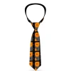 Buckle-Down Necktie - Cassette Splatter Gray/Orange