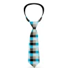 Buckle-Down Necktie - Checker Mosaic Blue