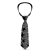 Buckle-Down Necktie - Cheetah/Stars Gray/Black