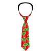 Buckle-Down Necktie - Christmas Trees/Stars Red/White/Green