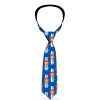 Buckle-Down Necktie - Colorado Logo/Skis Blue/White/Red/Yellow