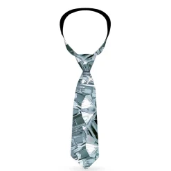 Buckle-Down Necktie - Crystals3 Clear