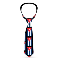 Buckle-Down Necktie - Cuba Flags