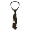 Buckle-Down Necktie - Diamonds Diagonal Black/White