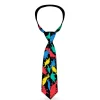 Buckle-Down Necktie - Dinosaurs Black/Multi Color