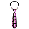 Buckle-Down Necktie - Dopey Eyes Black/Yellow/Purple