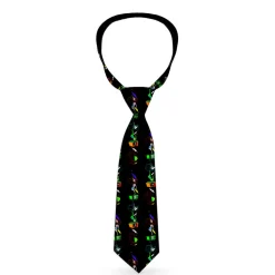 Buckle-Down Necktie - Eighties Arcade Black
