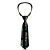 Buckle-Down Necktie - Eighties Shades Black/Neon