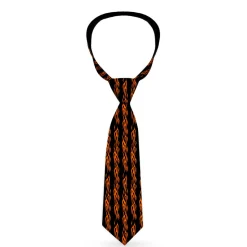Buckle-Down Necktie - Flame Orange
