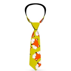 Buckle-Down Necktie - Fox Face Scattered Warm Olive2