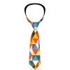 Buckle-Down Necktie - Geometric Triangle Blocks Multi Color