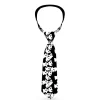Buckle-Down Necktie - Ghosts Scattered Black/White