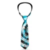 Buckle-Down Necktie - Grunge Chaos Blue