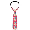 Buckle-Down Necktie - Happy Cupcakes/Dots Pink/Green