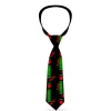 Buckle-Down Necktie - I "Heart" ZOMBIES Bold Splatter Black/Green/Red