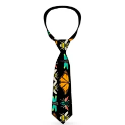 Buckle-Down Necktie - Insects C/U Black