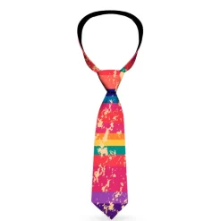 Buckle-Down Necktie - Lines Weathered Reds/Purples