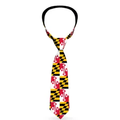 Buckle-Down Necktie - Maryland Flags
