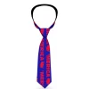 Buckle-Down Necktie - MERICA/USA Silhouette Blue/Red